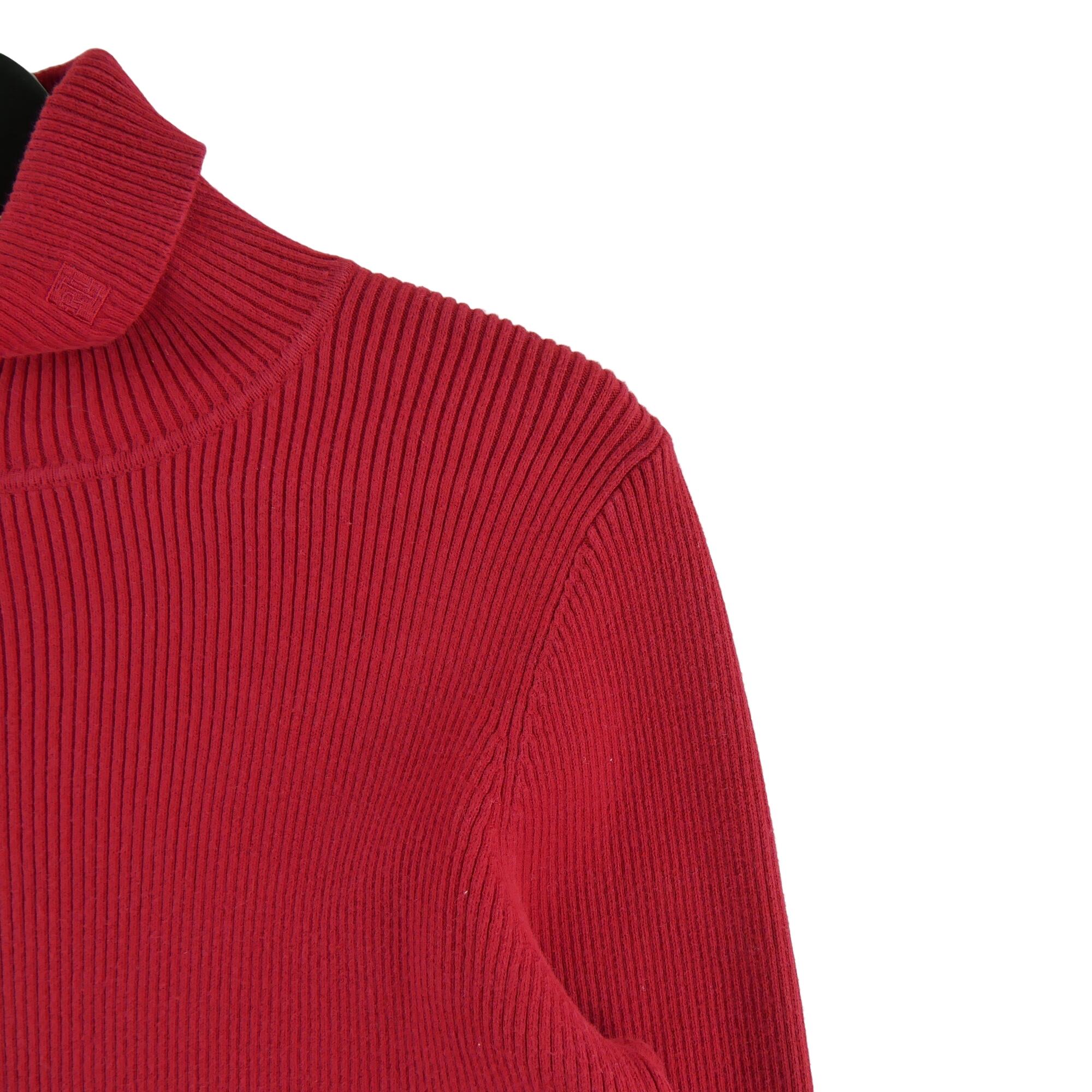 Reconditionné - Pull Femme col roulé Rouge - Excellent 4/5