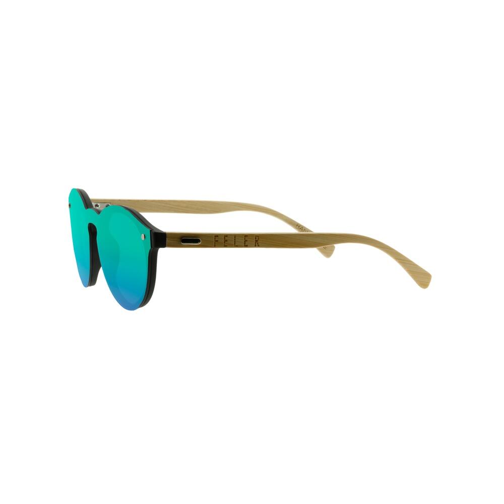 Lunettes de Soleil Unisex en Bois Feler B319M-1 - Green, Taille 45 mm 3/5