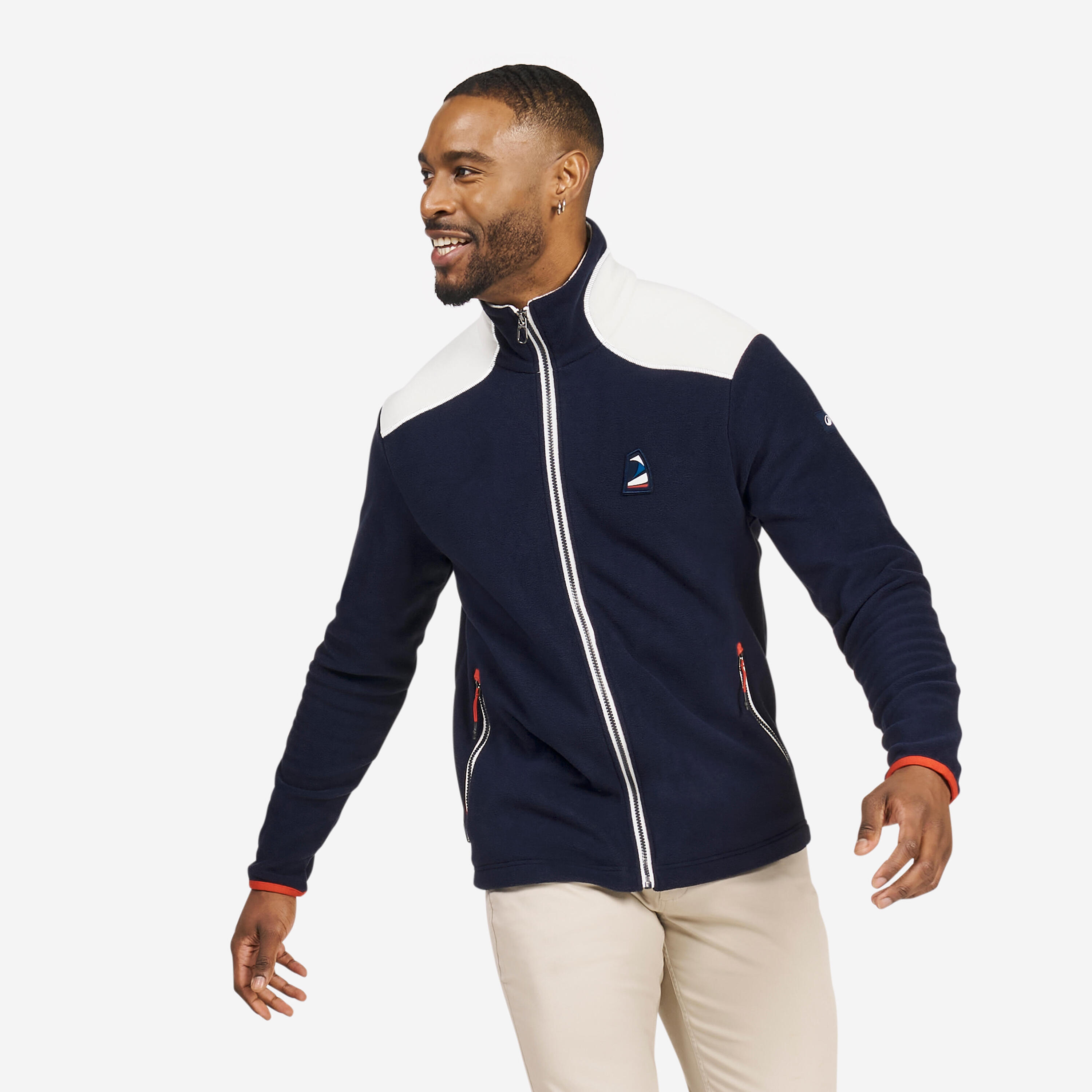 Second Life - Polar żeglarski męski Tribord Sailing 100 ciepły - Stan Dobry 3/5