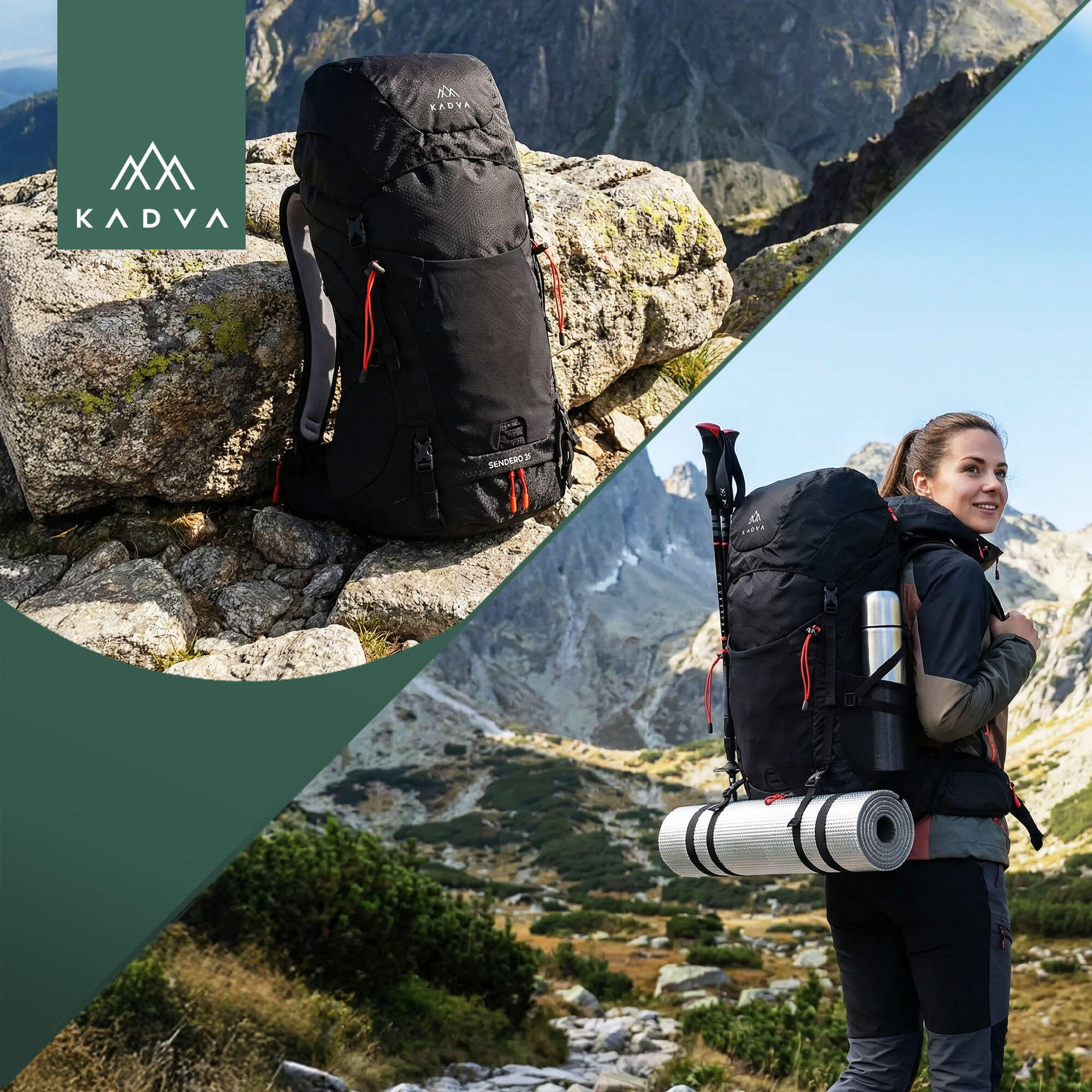Mochila de trekking KADVA Sendero 35 l 6/7