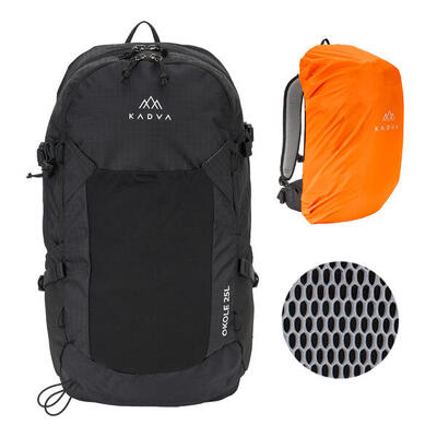 Kadva okole 25 l zwarte wandelrugzak 25 l