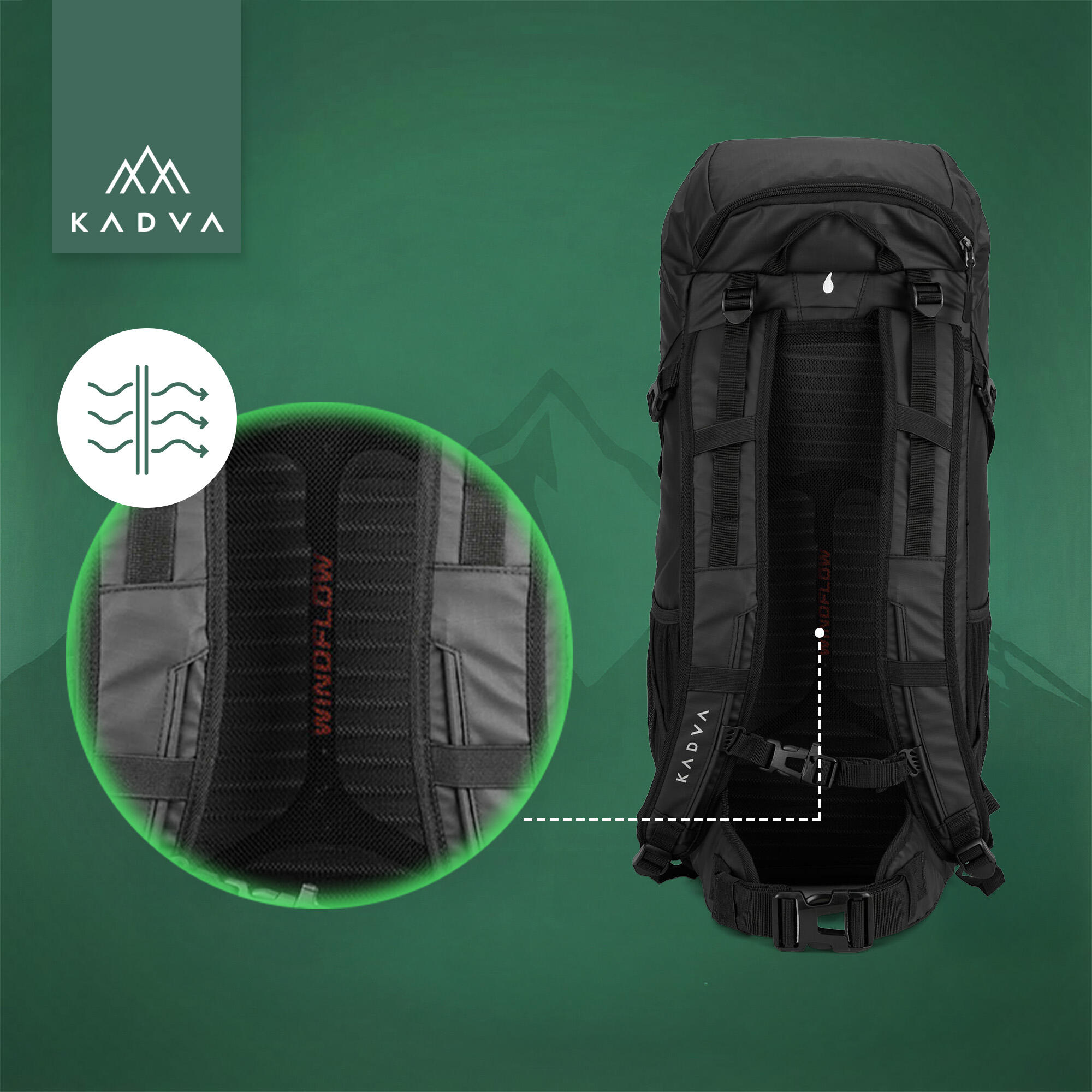 Sac à dos de randonnée KADVA Mundoro 35 l 4/7