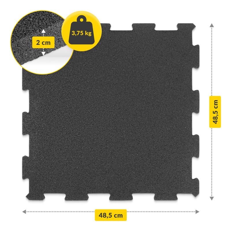 Covoraș de protecție puzzle pentru exerciții fitness sub echipament 2cm