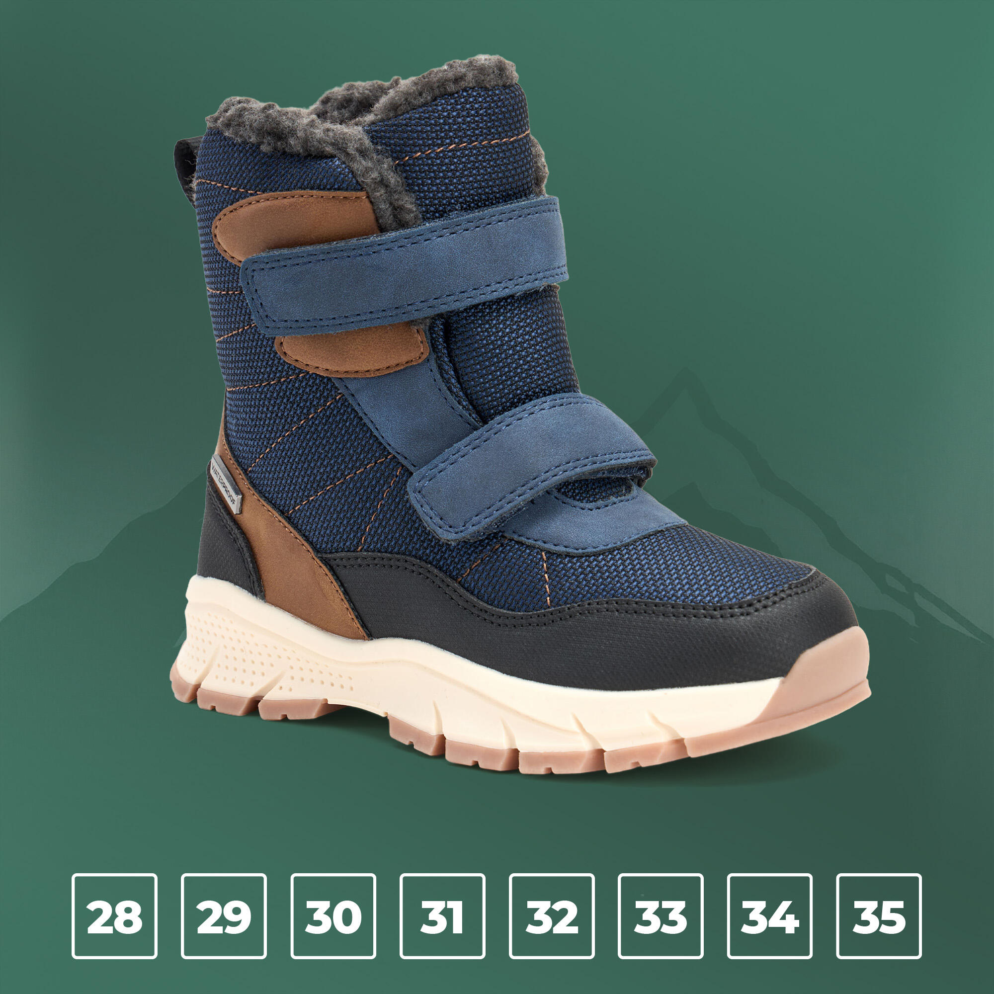 Botas de neve infantis KADVA Nevad WP Jrb 2/7