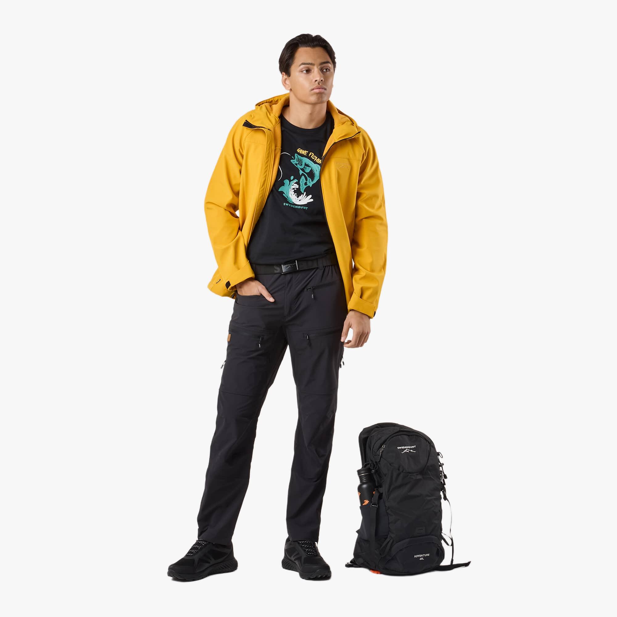 Spodnie outdoor hiking męskie Swedemount Lofoten Stretch Pants wiatroszczelne 3/8