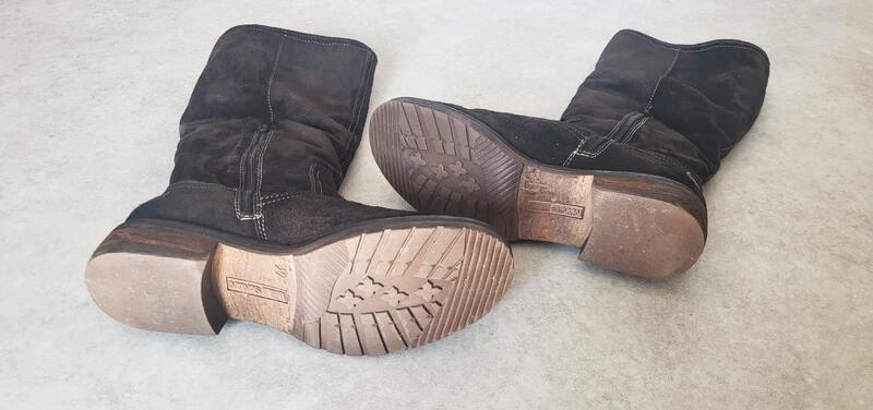 Entre Particuliers - Bottes tendance en cuir avec fourrure 6/7