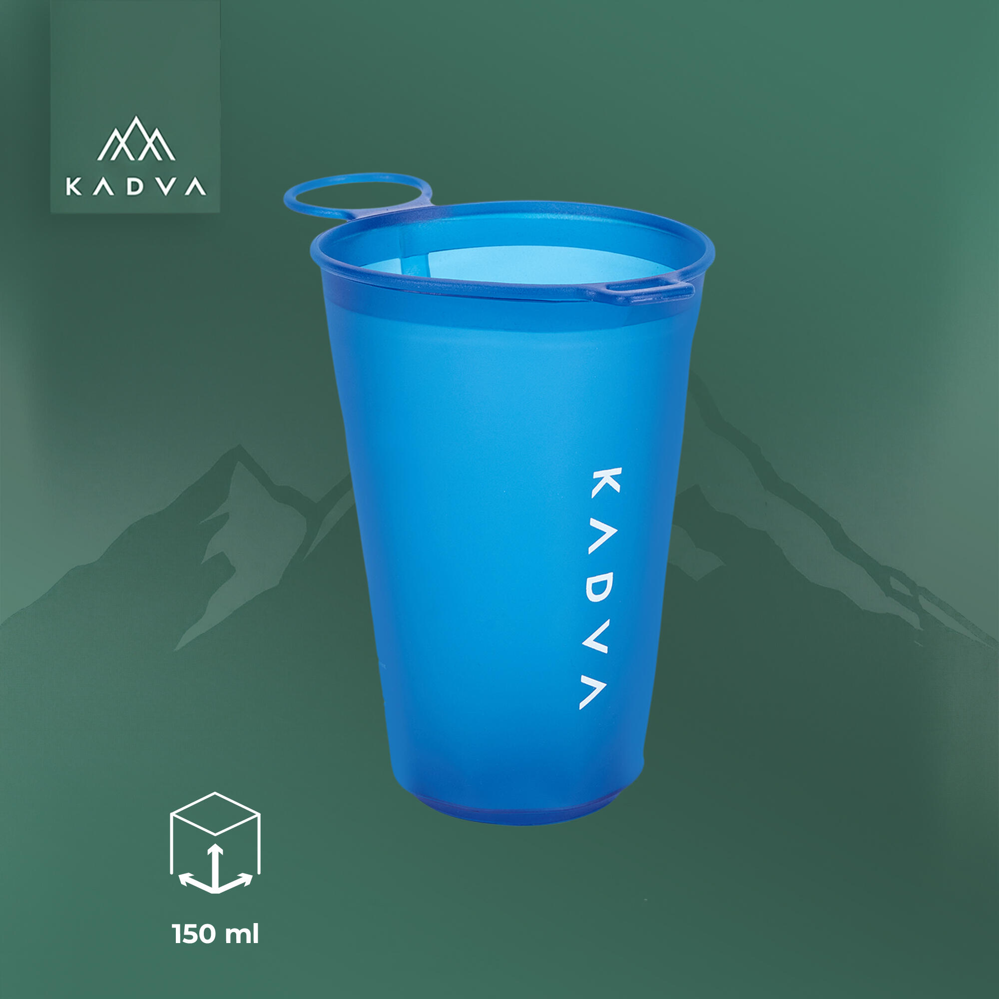 Gourde souple KADVA softflask Flowbie 150 ml bleu 150 ml 2/6