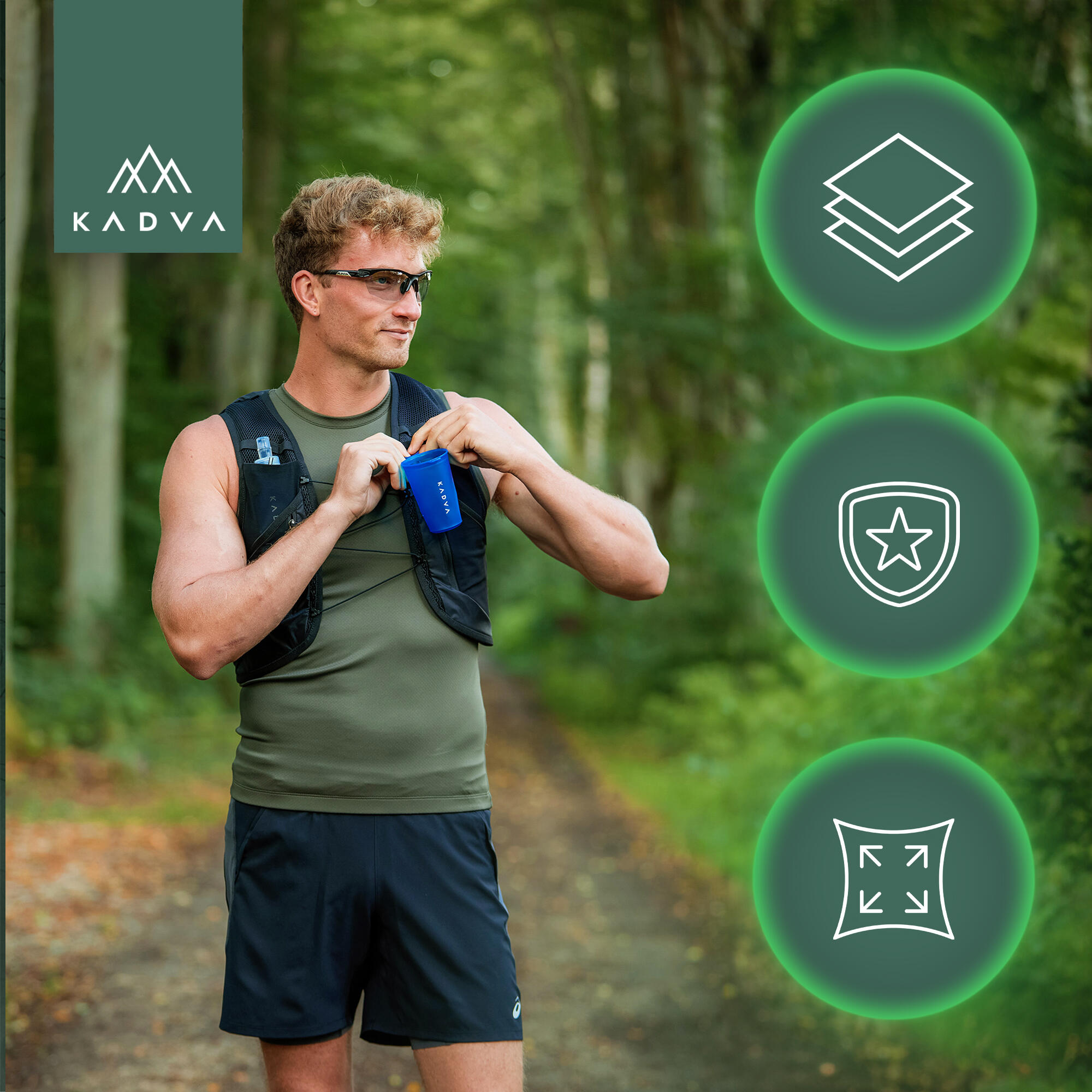 Gourde souple KADVA softflask Flowbie 150 ml bleu 150 ml 4/6