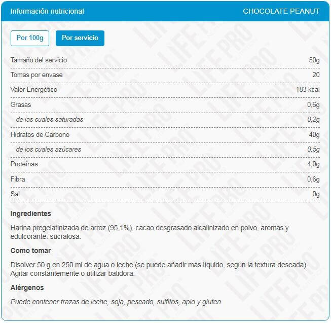 Creme de arroz 1kg Life Pro 4/5