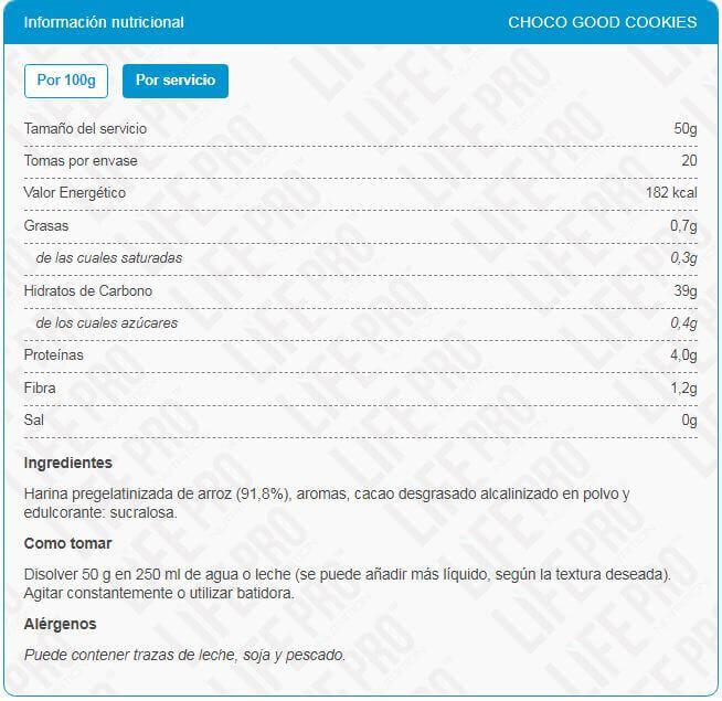 Tasty Rice (Cream of Rice) - 1 kg Choco Good-koekjes LifePRO 5/6