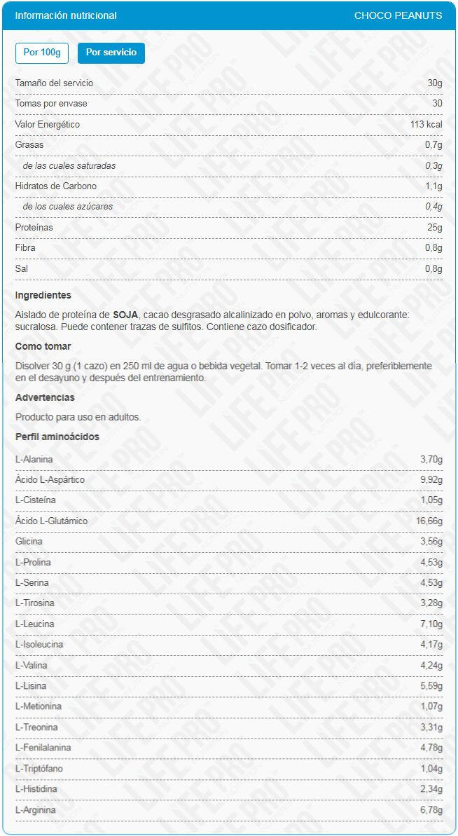 100% isolate vegan creamy - 1kg Choco et arachide de LifePRO 5/6