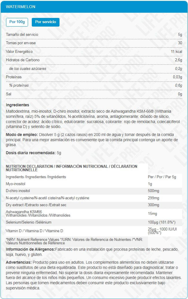 Probióticos Life Pro Ferti Life Man 300g - Cuidado de la Vida Intima Masculina 4/5