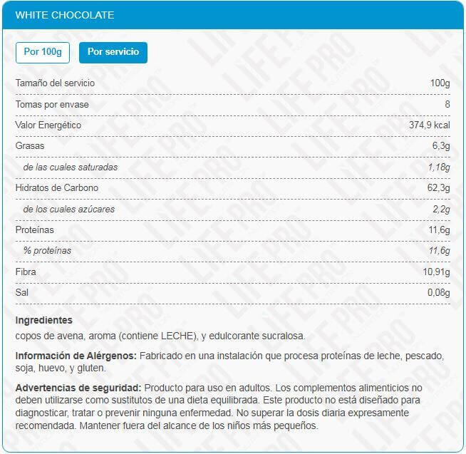 Life Pro Copos de Avena 800g 3/4