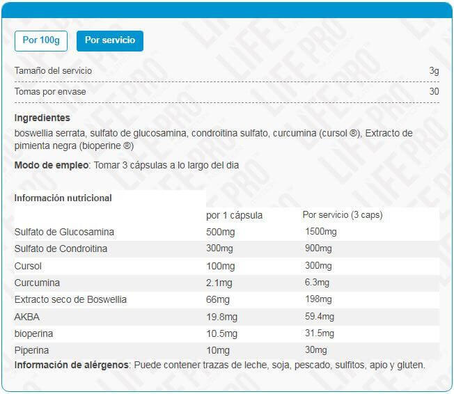 Artilife pro glucosamine 90vcaps Life Pro 4/4