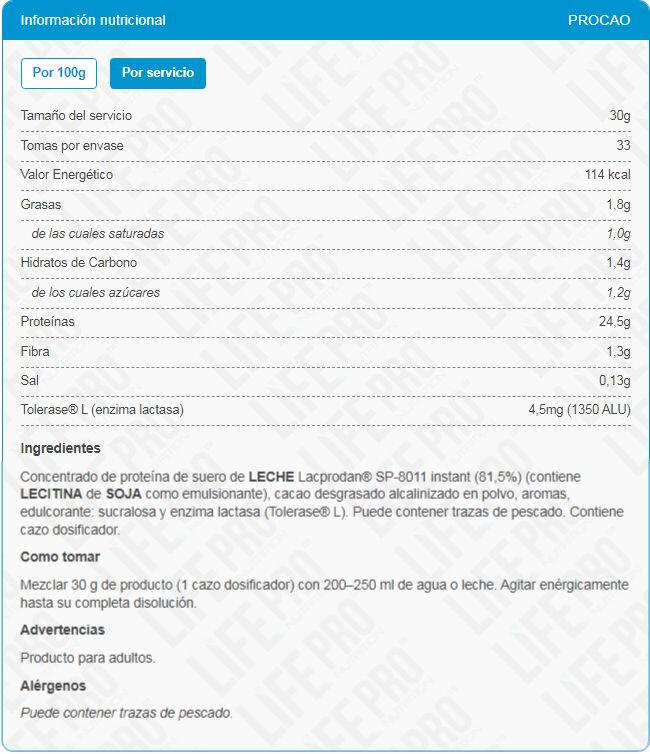 Whey protein procao - 1kg Procao de LifePRO 4/5