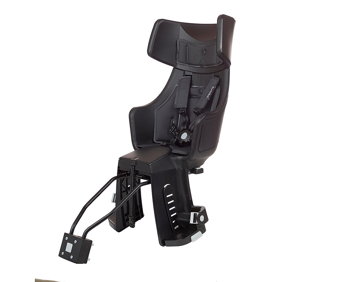Siège arrière vélo Exclusive Maxi Plus Led Pour Cadre Noir 3/4