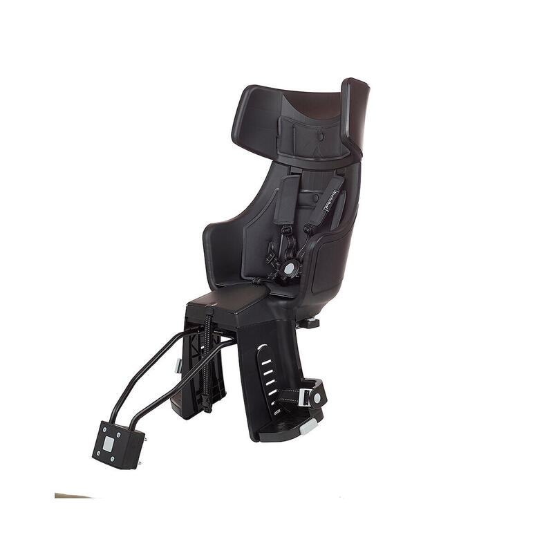 Scaun Copil Cadru Spate Bicicletă Exclusive Maxi Plus LED Neagră