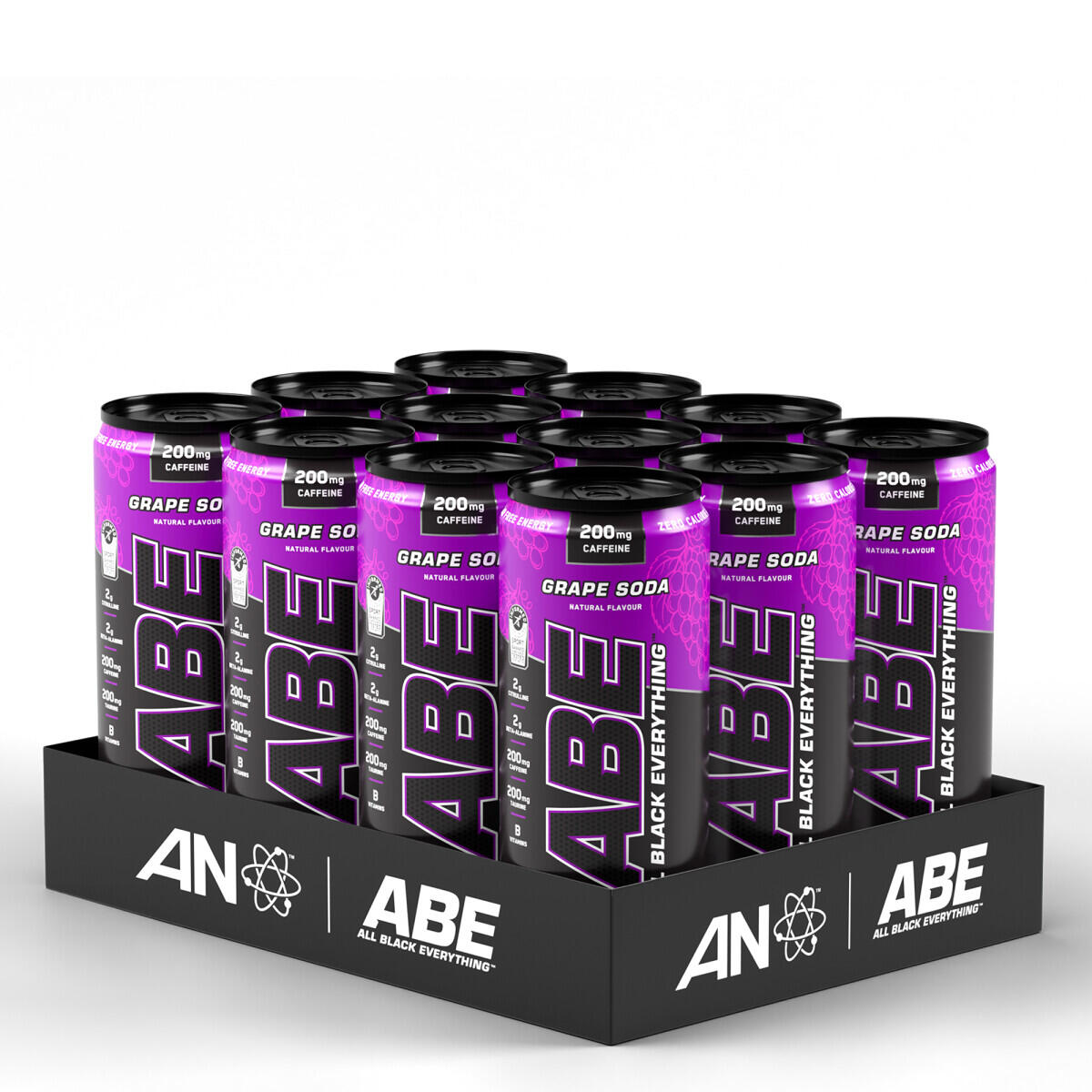 APPLIED NUTRITION Bevande energetiche - ABE Energy Cans - Soda all'Uva Confezione da 12