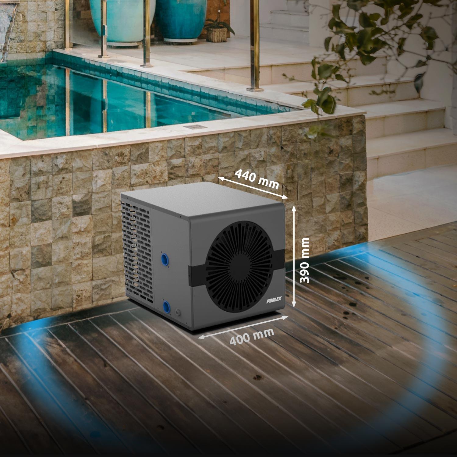 Pompe à chaleur Nano 3 kW connectée Wi-Fi pour petites piscines compactes  7/7