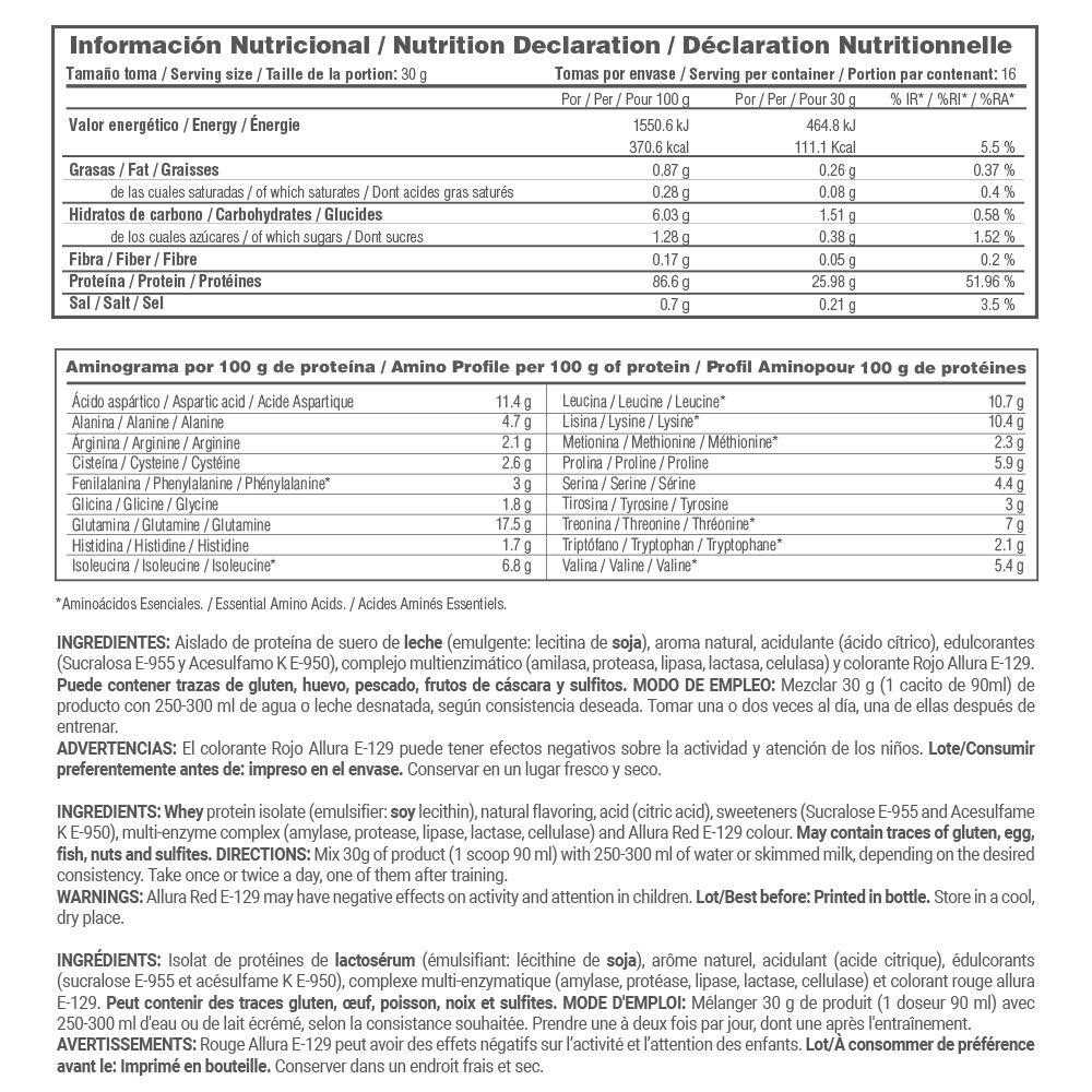 Isolate 90 CFM - 500 g Rêves de fraises de MASmusculo 5/6