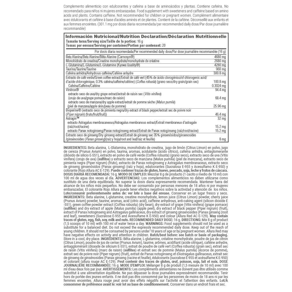 Kongestion preworkout - 320g Sandias de la gelée de MASmusculo 4/5
