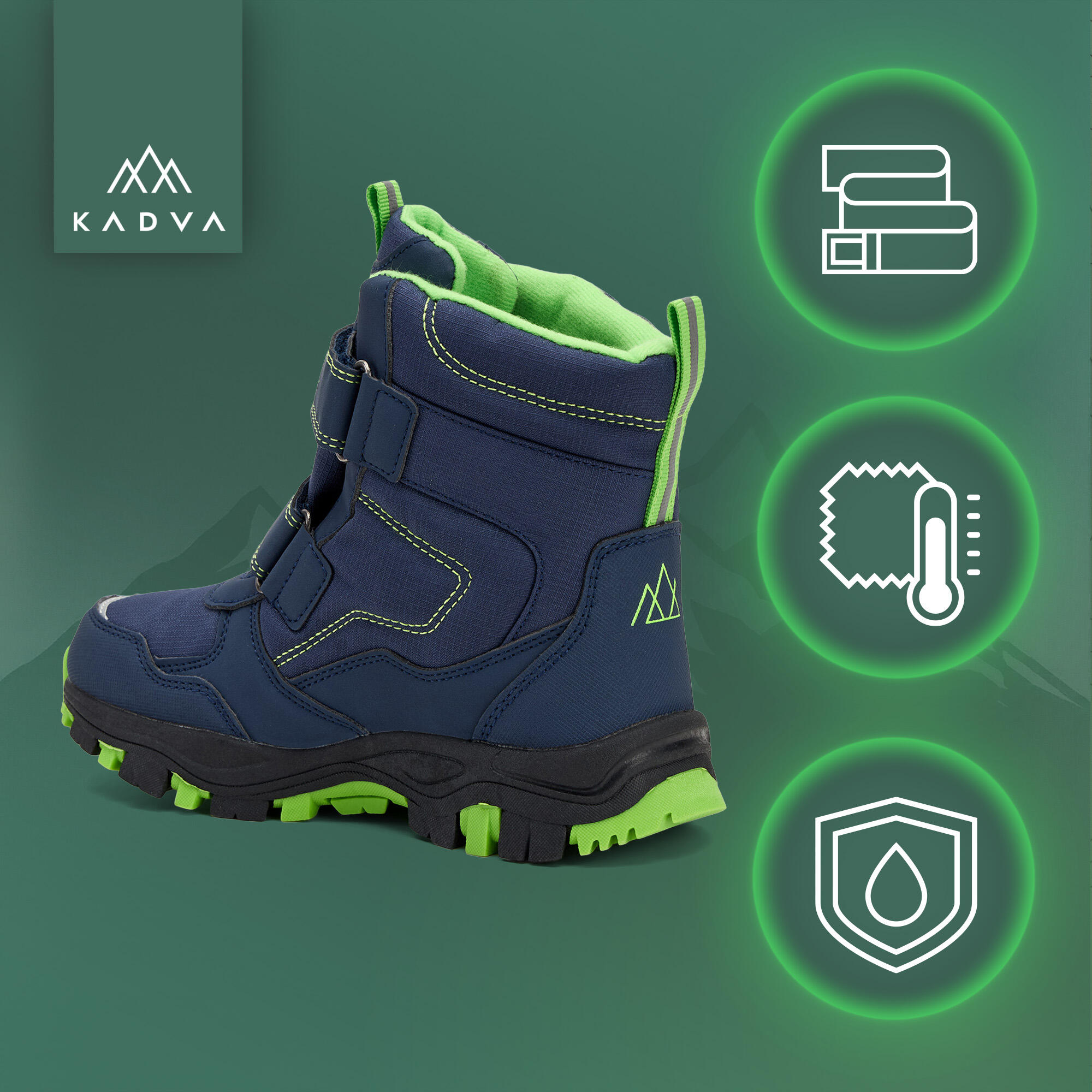 Botas de neve infantis KADVA Snowey Mid WP 3/7