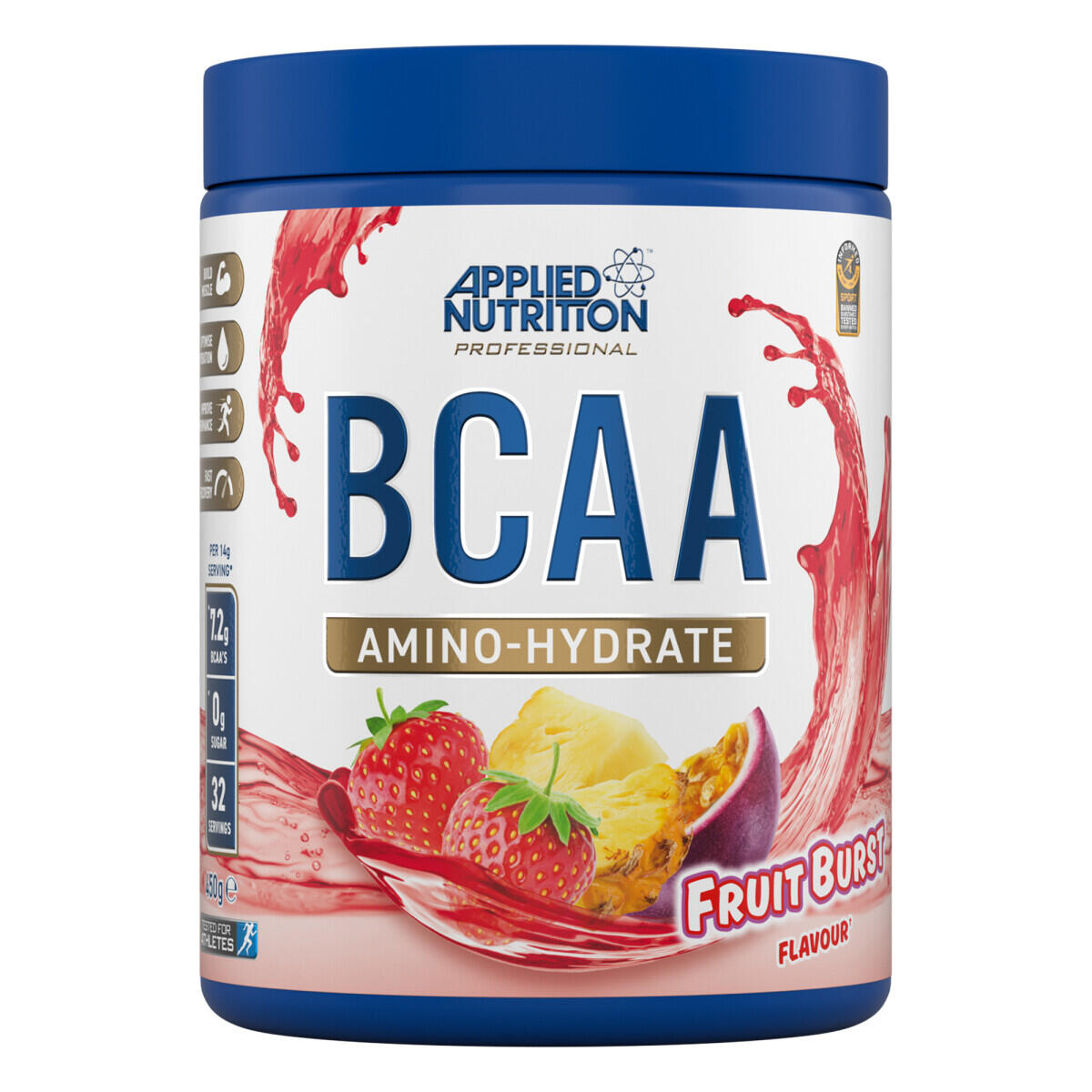 Acides aminés essentiels - BCAA Amino-Hydrate - Eclats de Fruits 450g