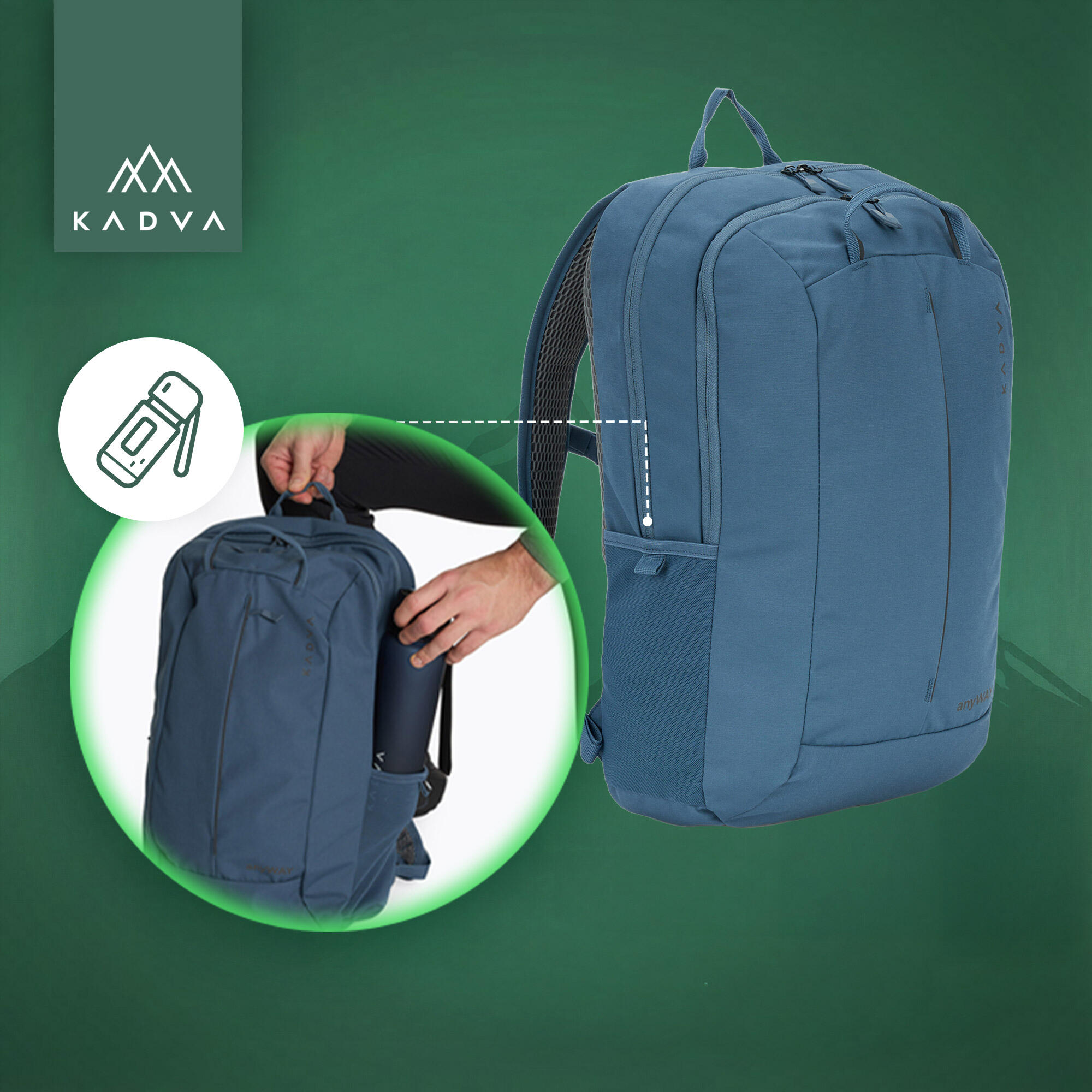 Mochila de turismo KADVA anyWAY 25 l 2/7