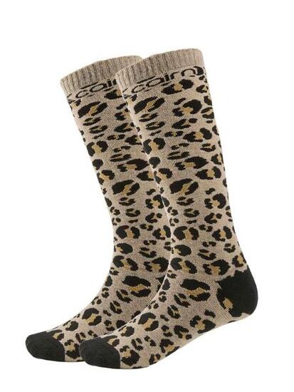 Chaussettes de ski enfant - 2 paires - Imprimé léopard