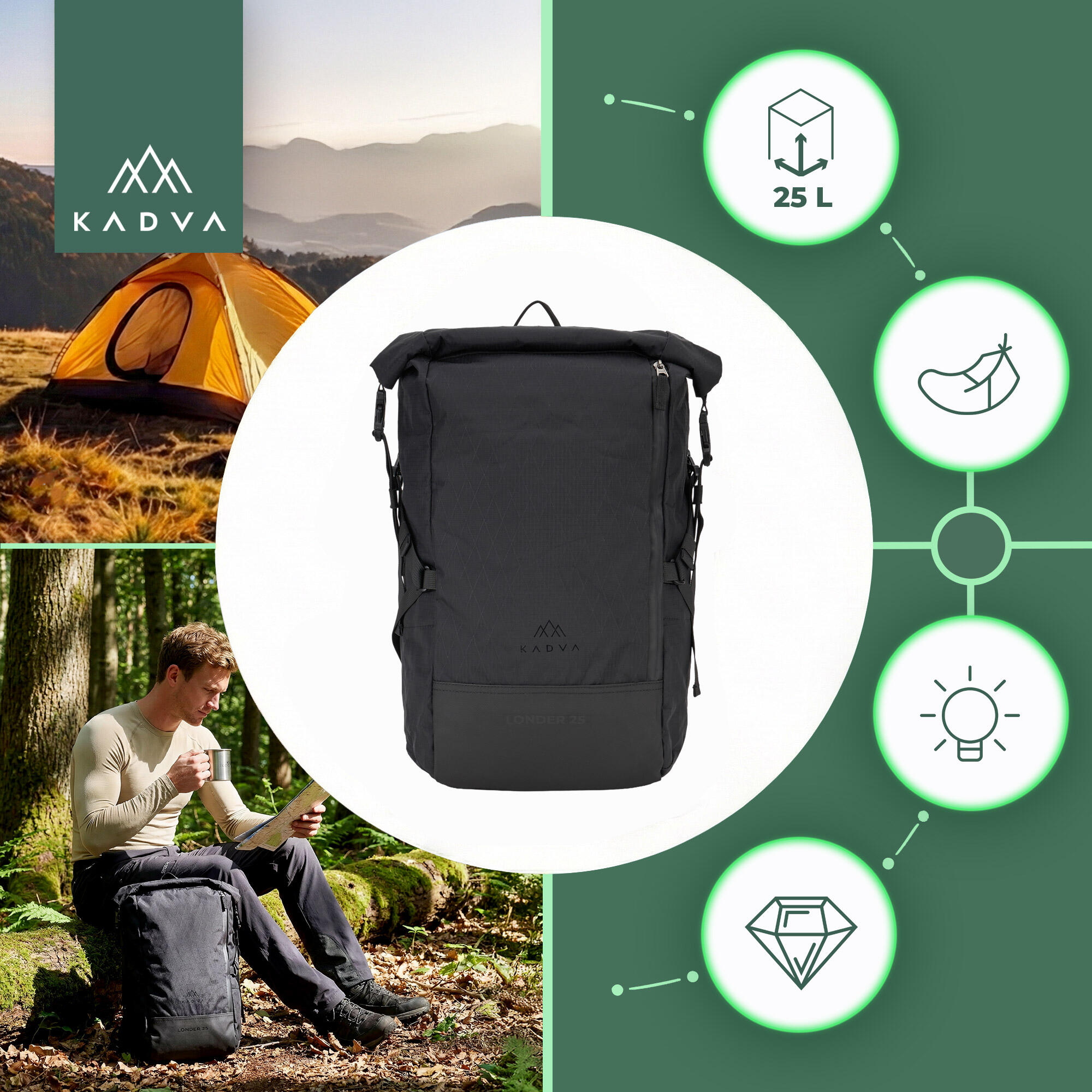 Mochila de trekking KADVA Londer 6/6