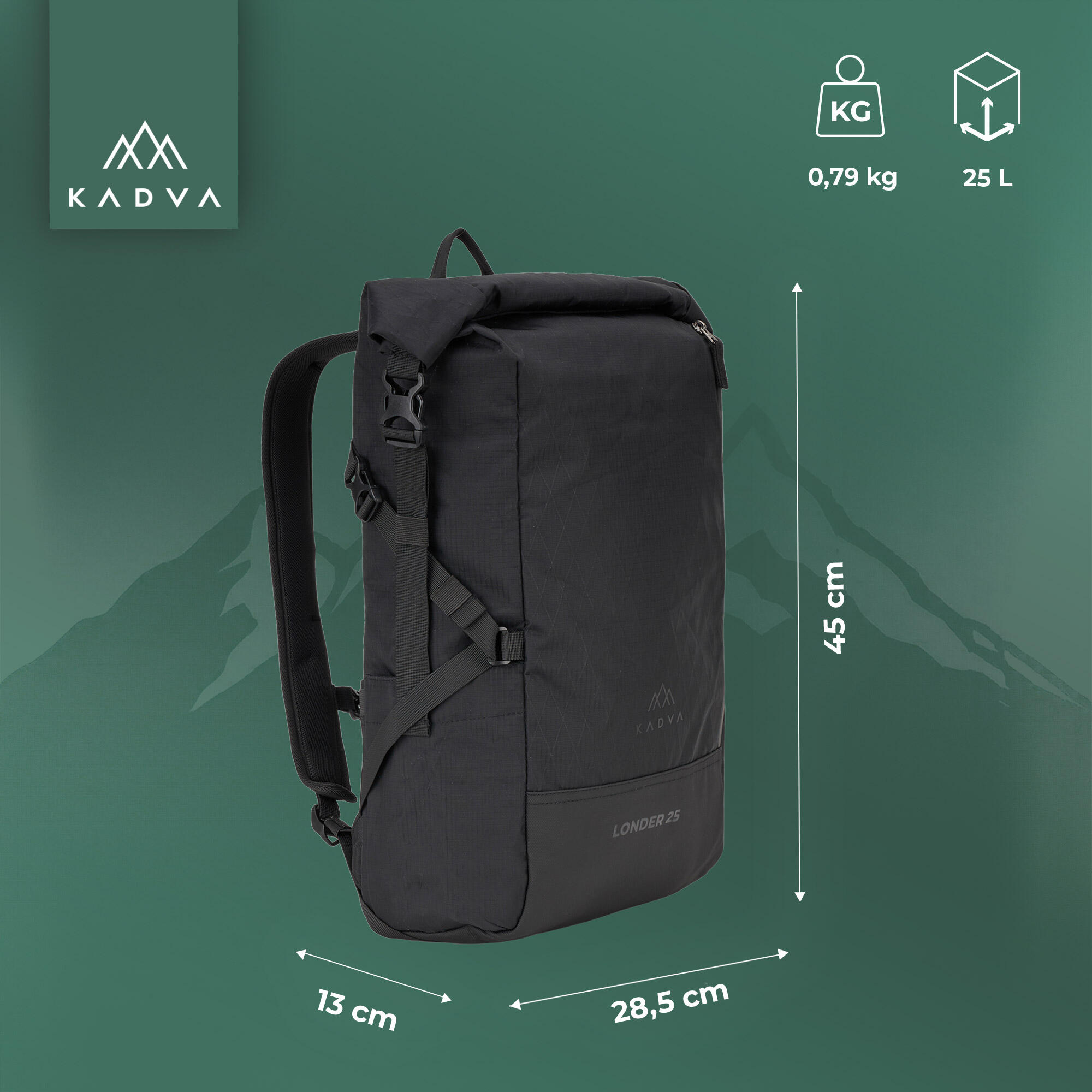 Mochila de trekking KADVA Londer 2/6