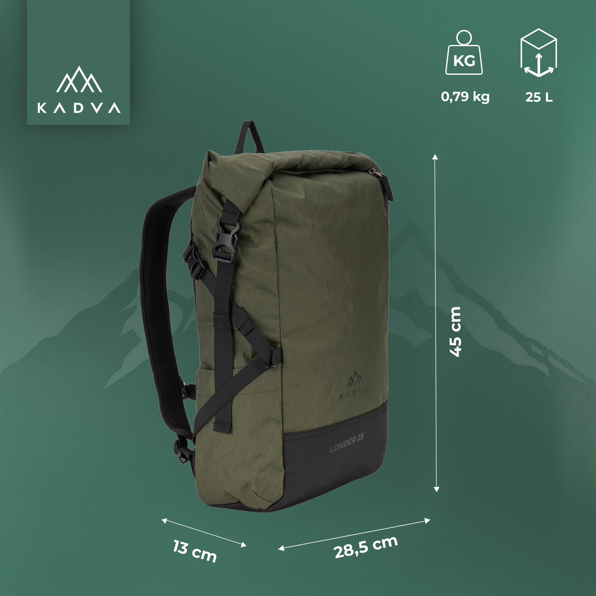 Mochila de trekking KADVA Londer 2/6