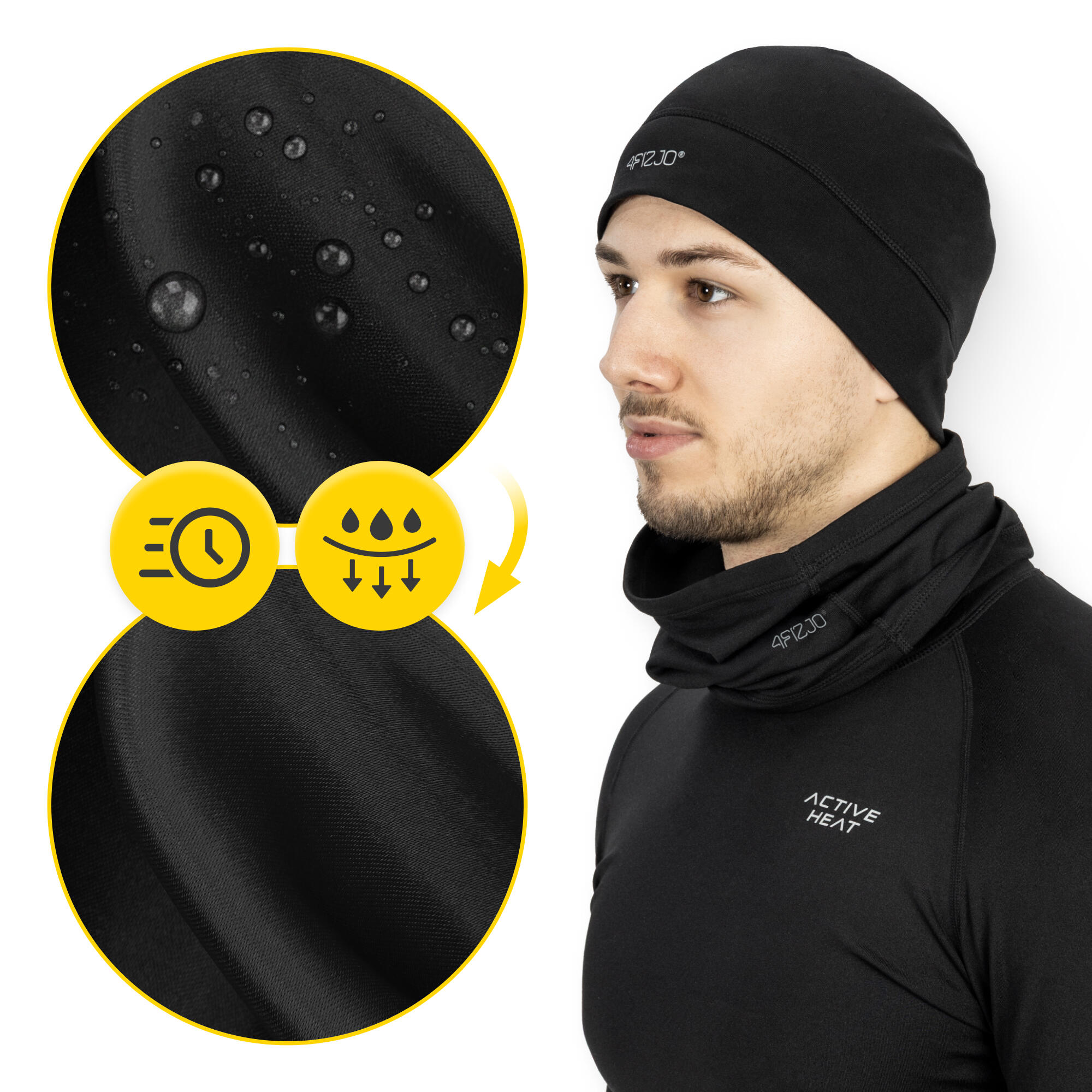 Termoset čepice, nákrčník a rukavice 4FIZJO 4/7