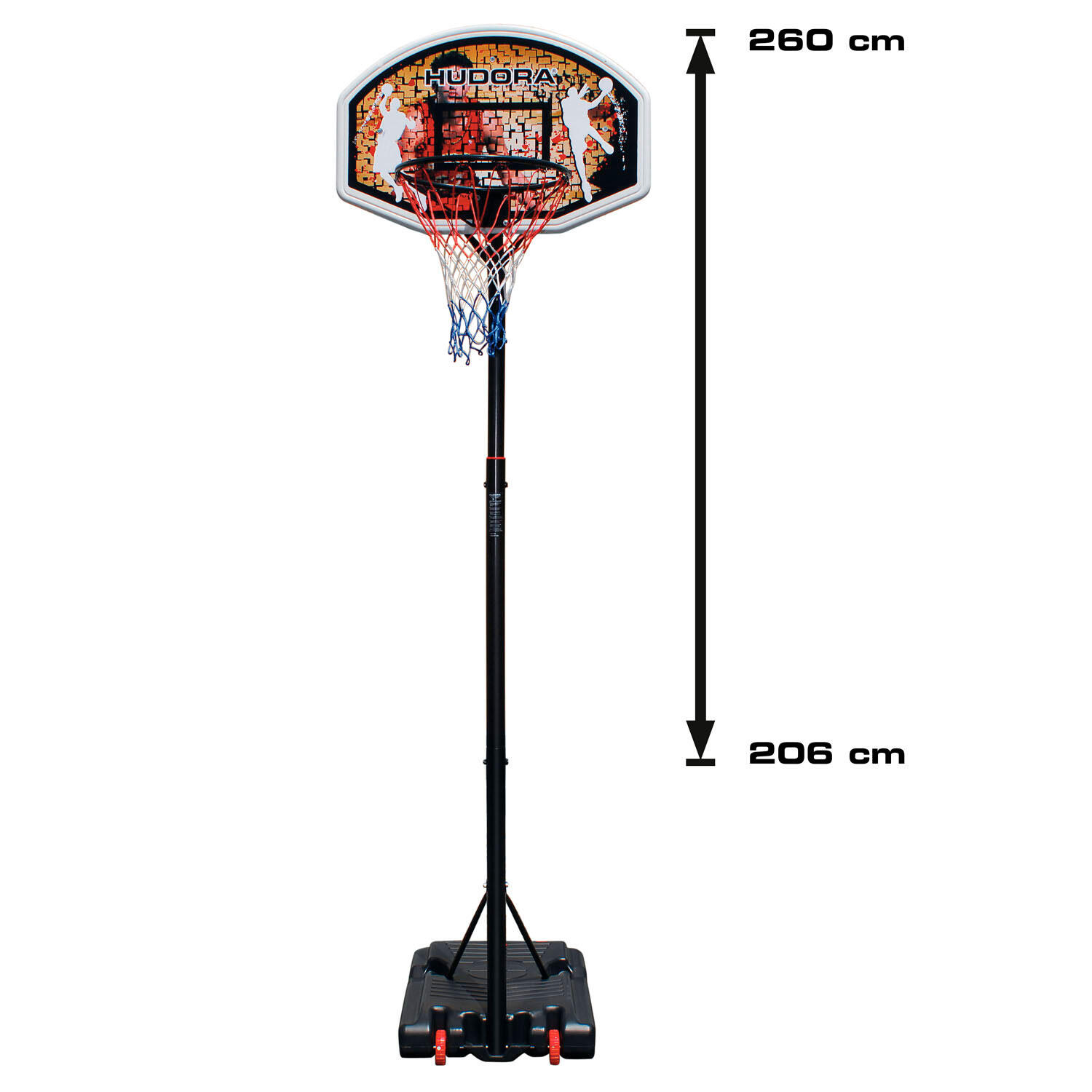 Basketbal hoepel Hudora Chicago 260 2/3