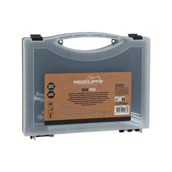 Śledzie metalowe do namiotu Redcliffs 23CM KPL. 20SZT w walizce