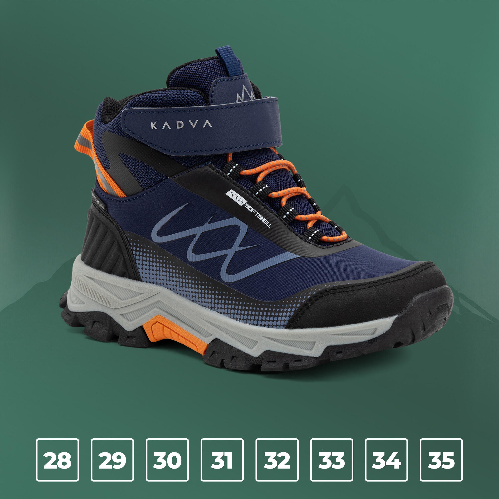 Chaussures de trekking enfant KADVA Rocky Trail Mid Imperméables Softshell 2/6