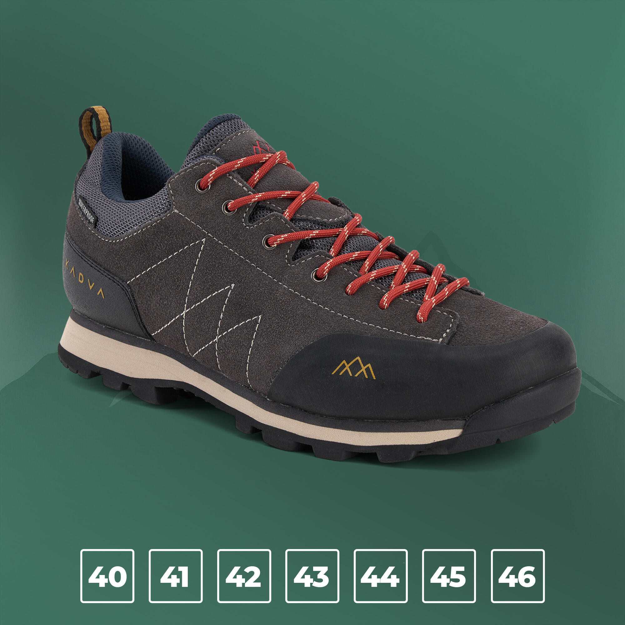 Botas de trekking masculinas KADVA Stride Low à prova d'água 2/6