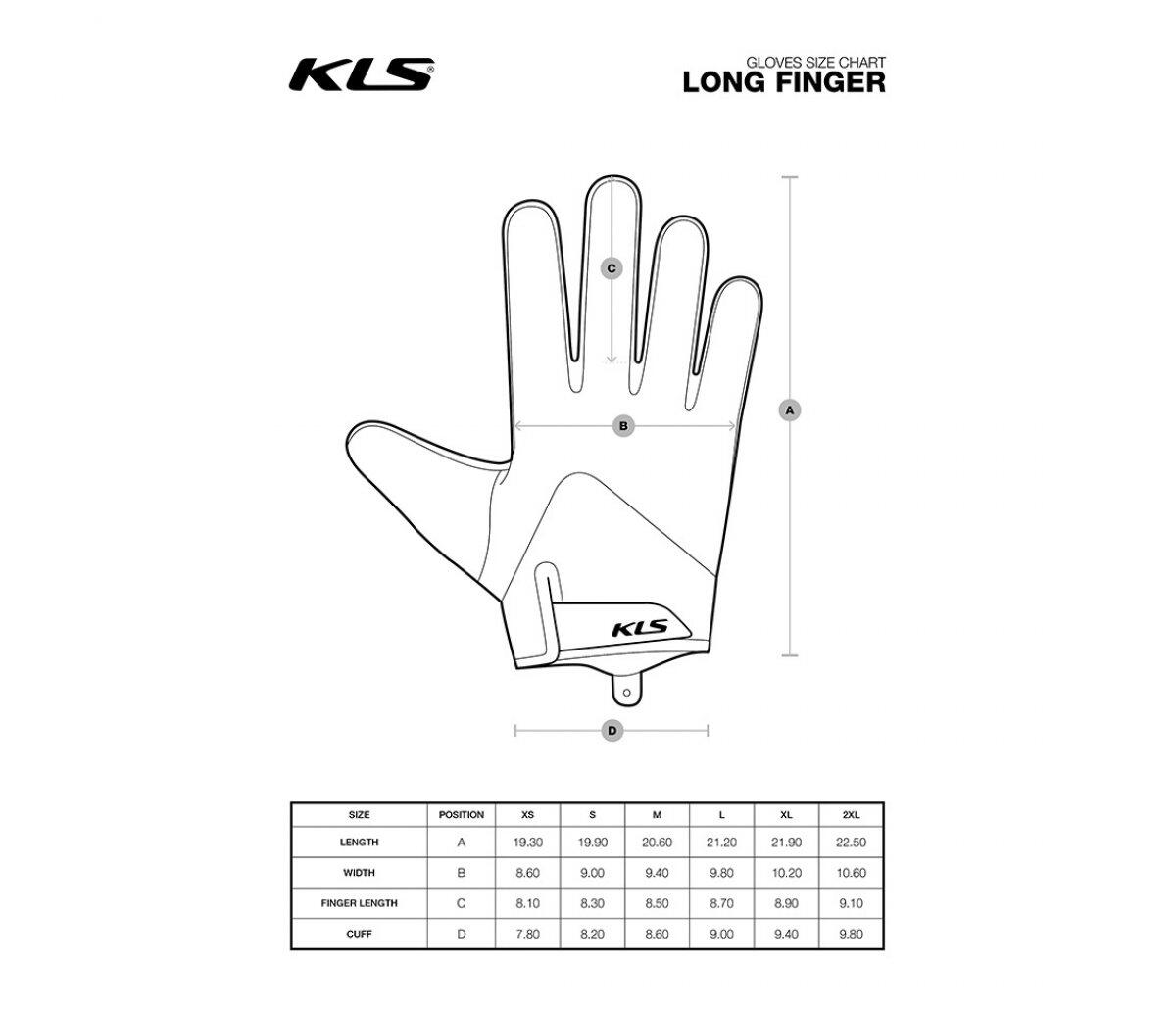 Mănuși KLS CUTOUT LONG 022 antracit XL 3/3