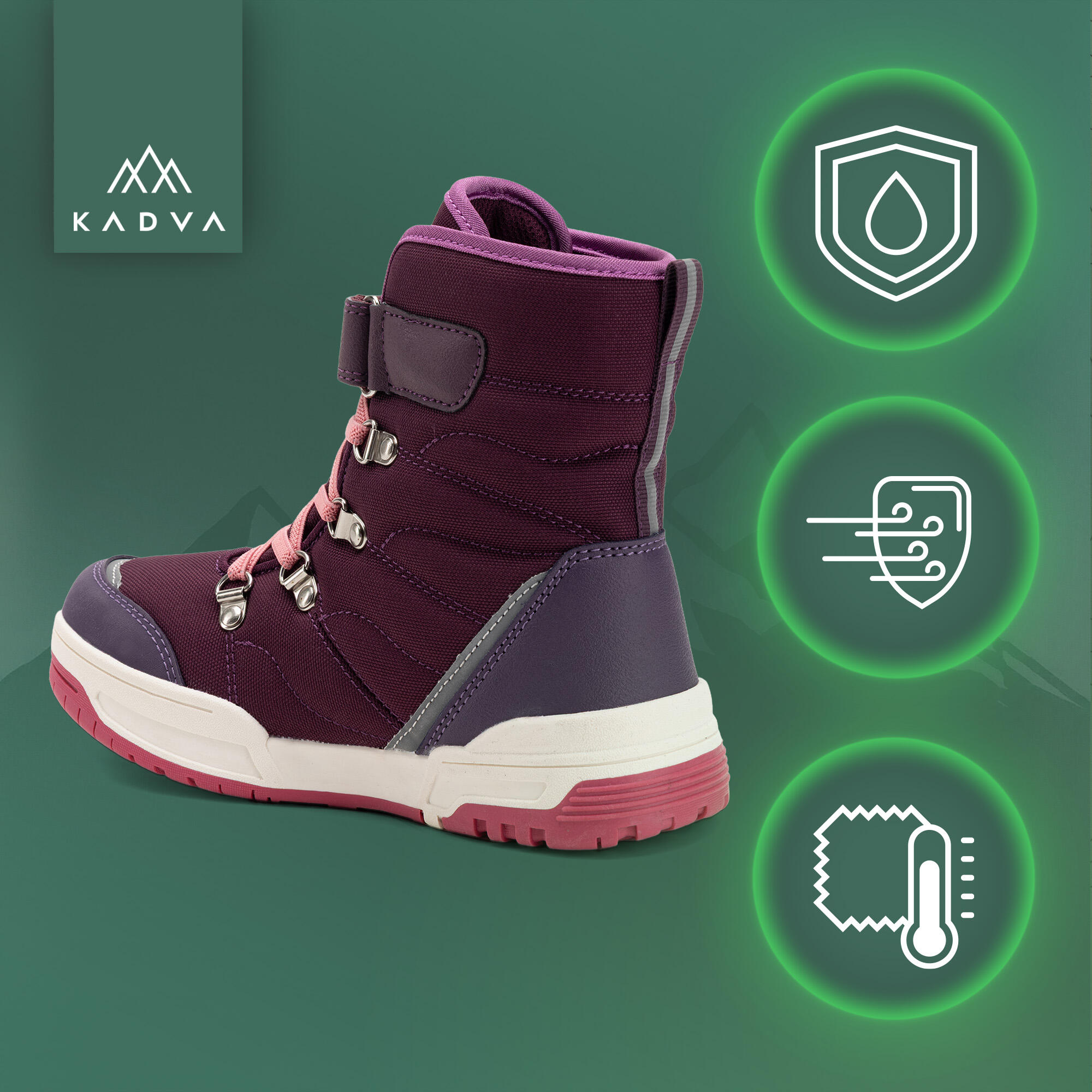 Botas de neve infantis KADVA Flow WaterProof 3/6