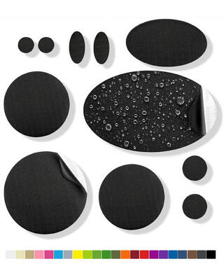 Donsjack reparatiepatches, waterdicht voor het repareren van gaten (donkerroze)