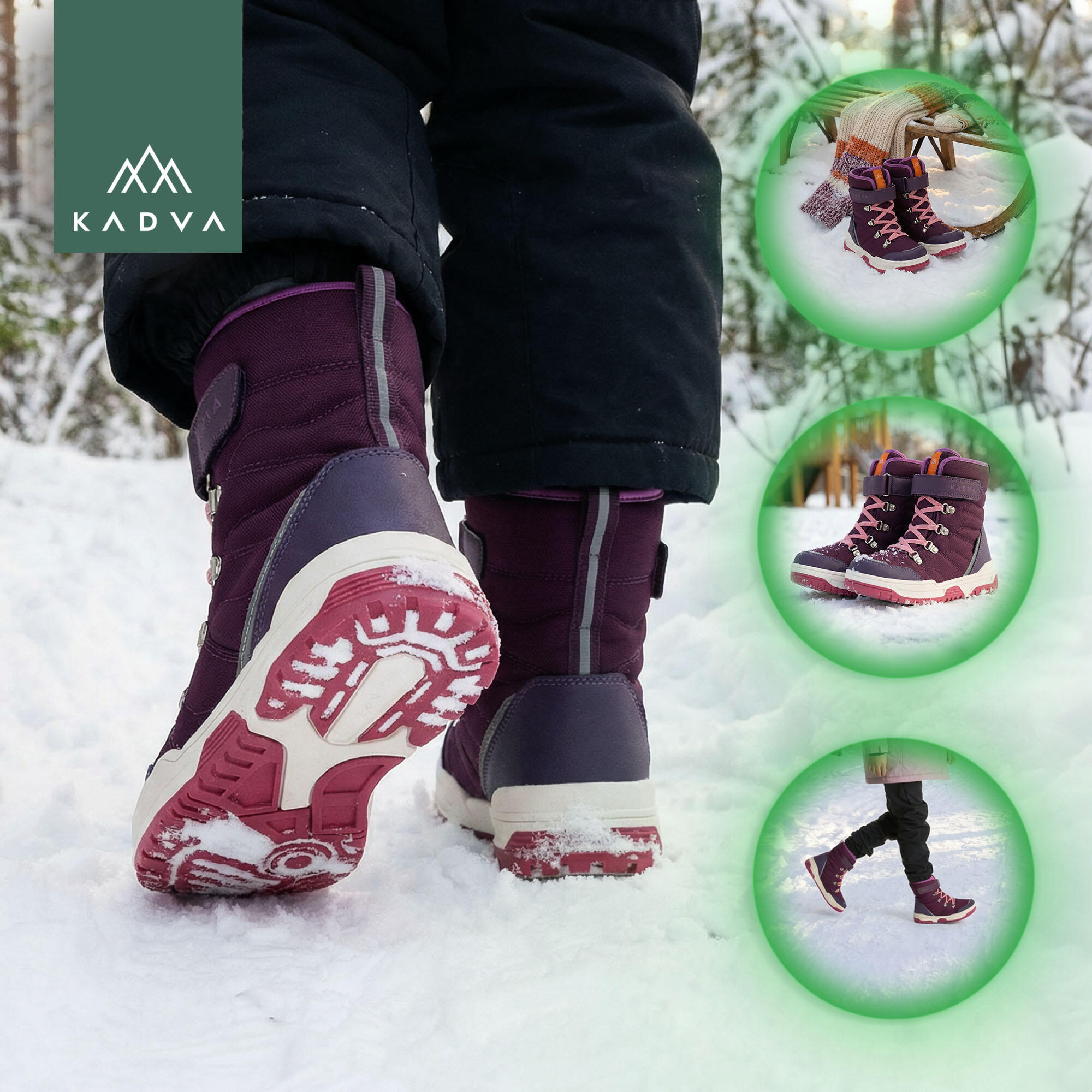 Botas de neve infantis KADVA Flow WaterProof 5/6