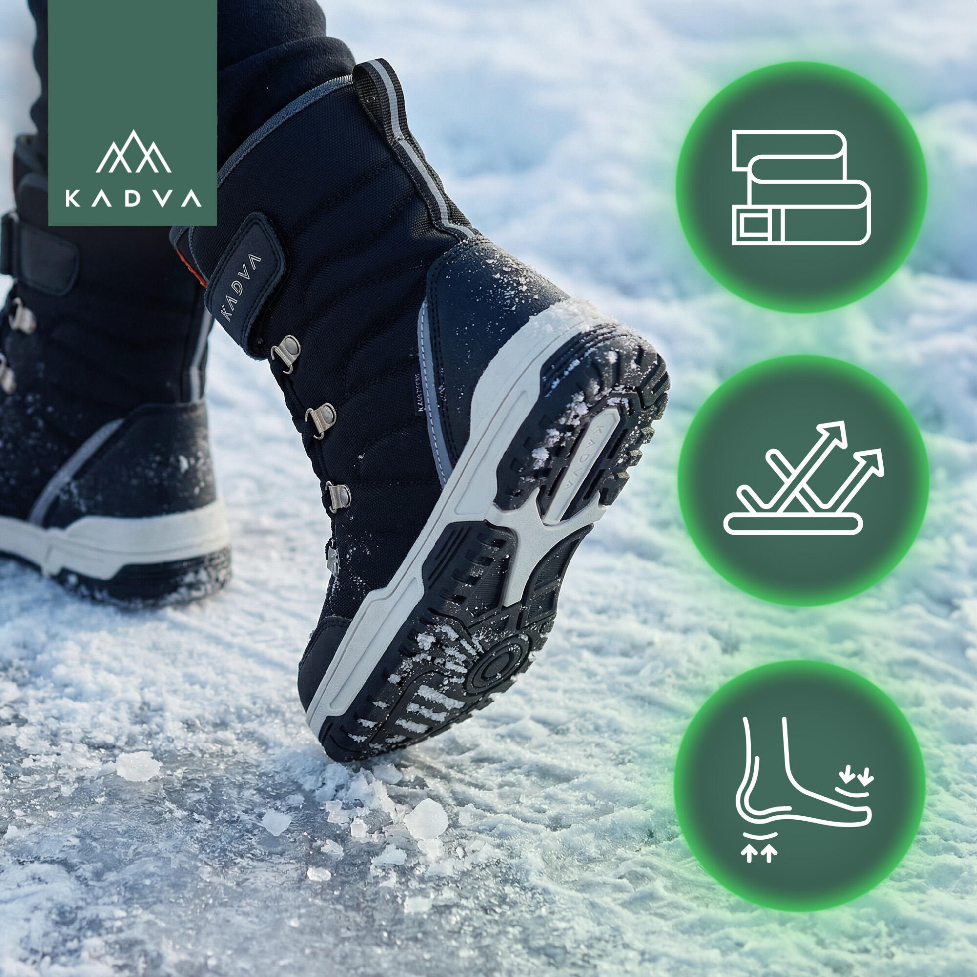 Bottes d'hiver pour enfants KADVA Flow WaterProof 4/6