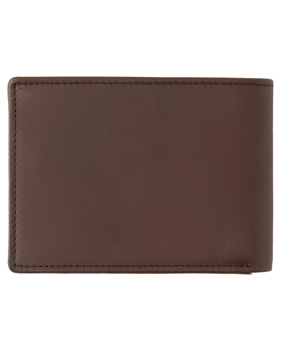 Leren Portemonnee met 3 Flappen MAC Braun Heren 3/4