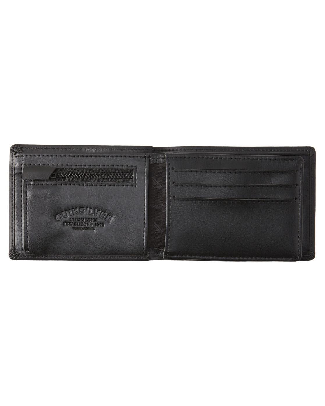 Cartera para unisex Quiksilver Mack 2 en color negro 2/4