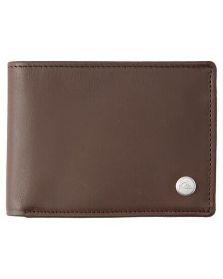 Portefeuille trois volets en cuir MAC Marron Homme