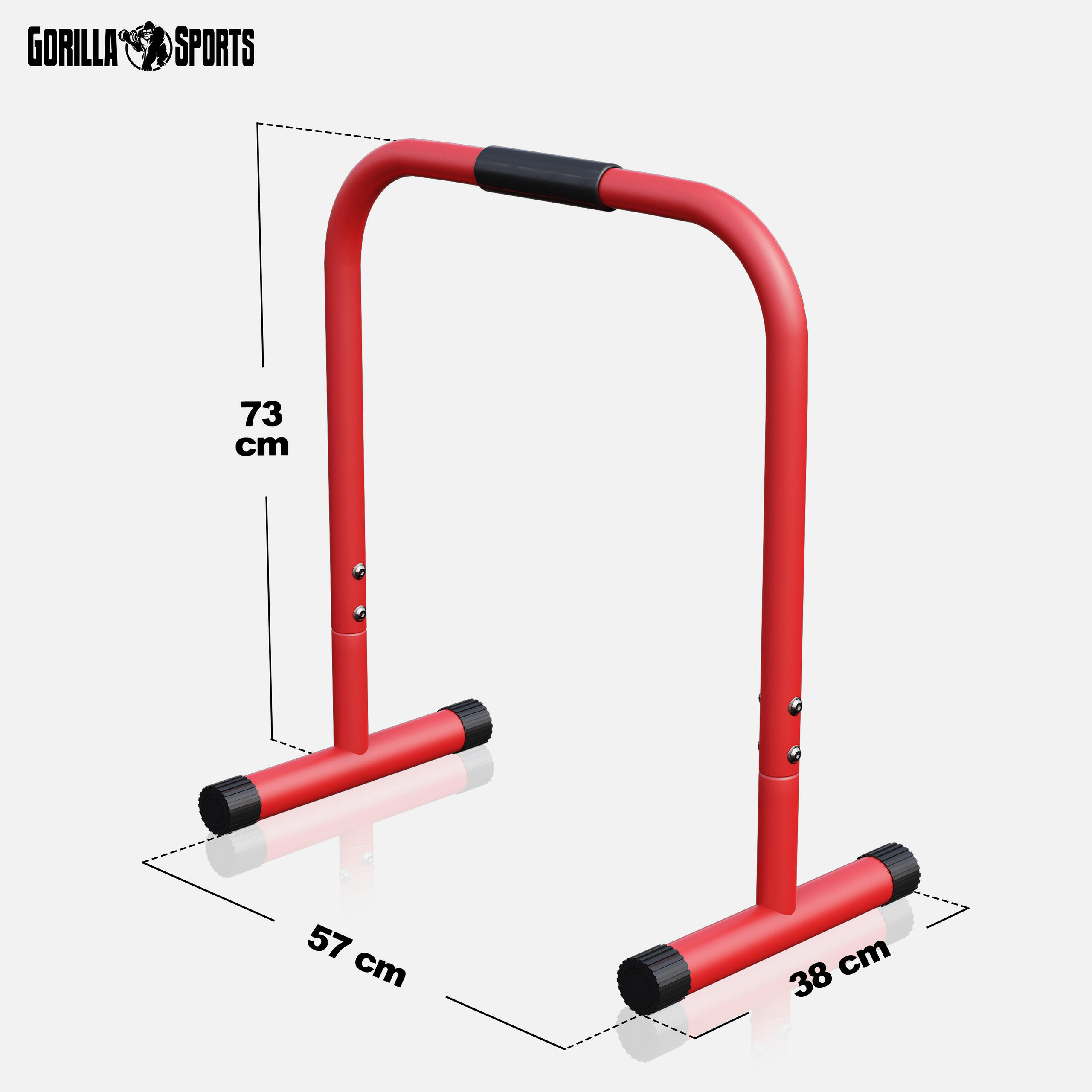 BARRES PARALLÈLES | BARRES A DIPS ET CROSS TRAINING| 73CM | COLORIS AU CHOIX 2/7