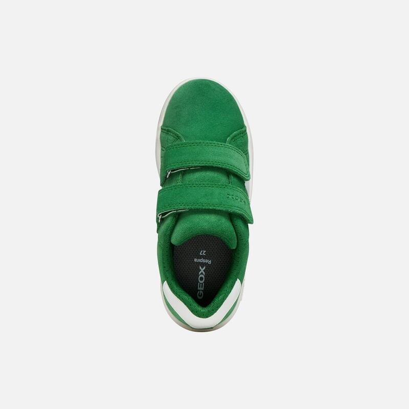 Baskets Geox J65LSC Vert
