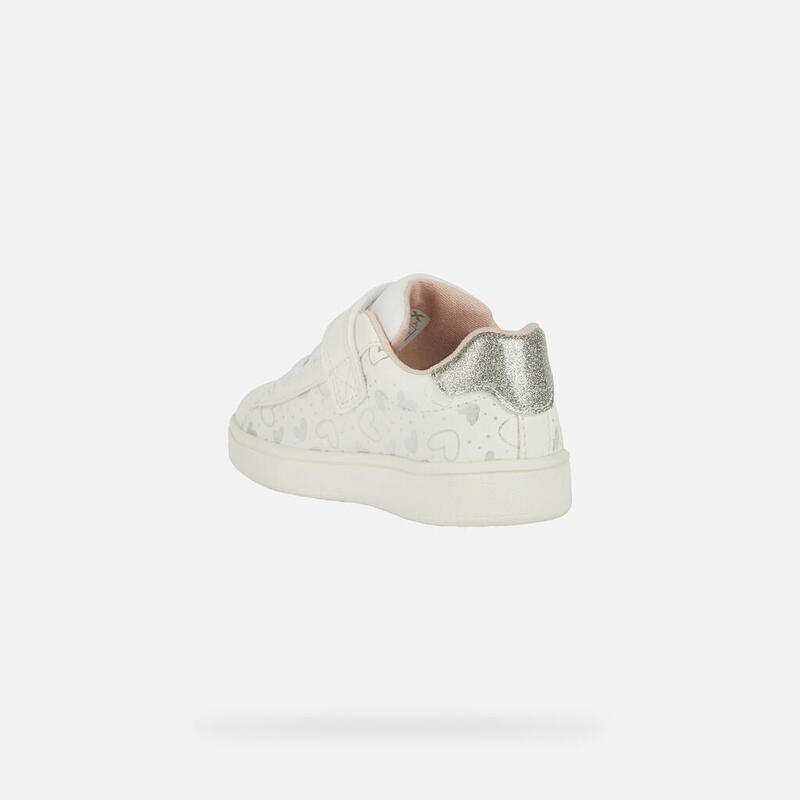 Basket Fille 25 Geox Baby B Eclyper Girl A Sneaker, White Silver, 3.5 UK Child Timberland Fille 27