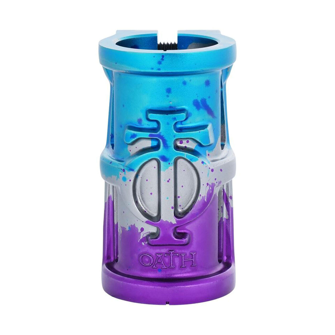 Kooi-V2 Alloy 4-Bout SCS-klem - Blauw/Paars/Titanium 2/6