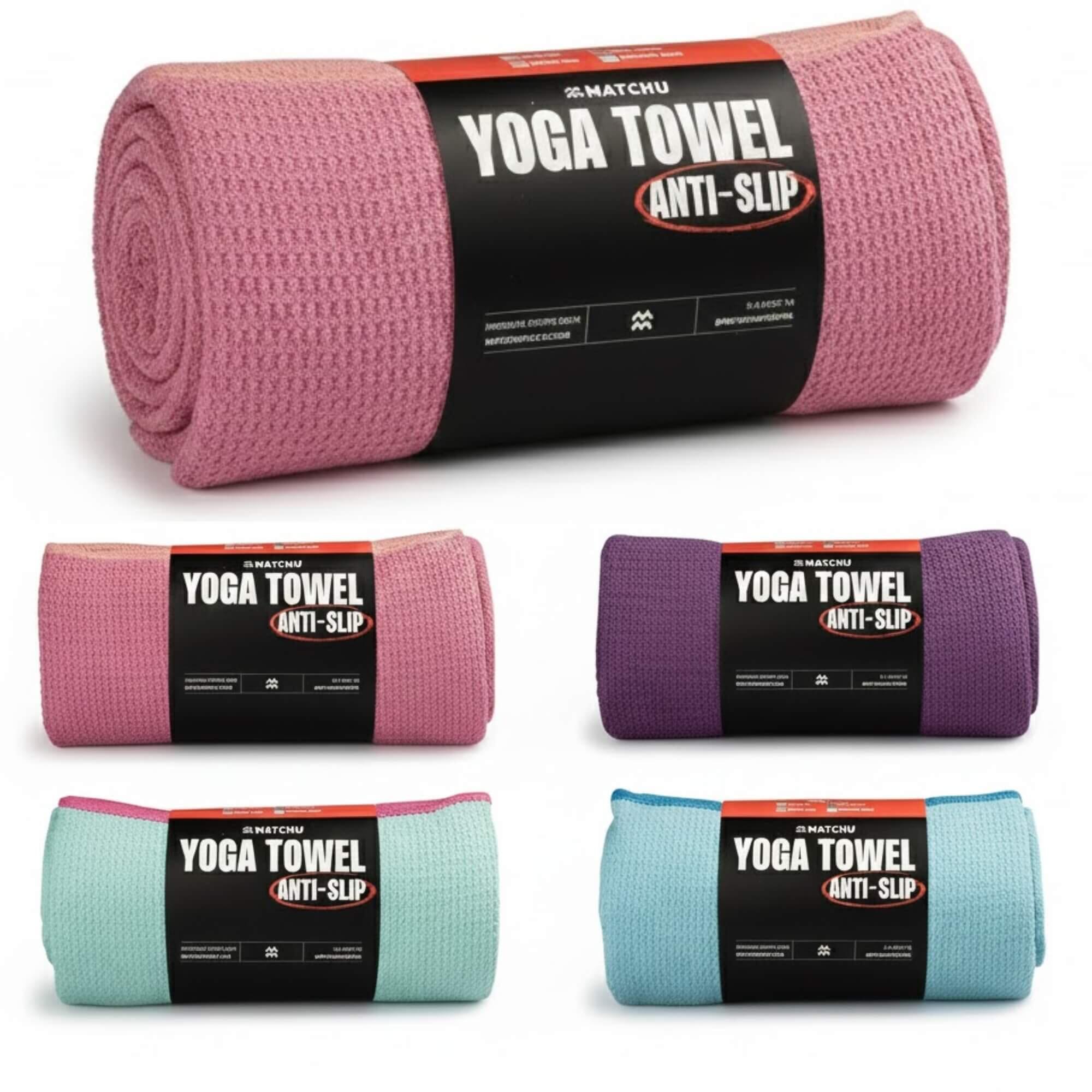 Yoga handdoek - Elegant Pink - 183 cm - 61 cm - 80% polyester 2/7